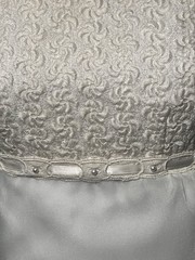Vintage 1960s Warm Ivory High Neck Wedding Dress Custom Made Size 6/8 W/bag