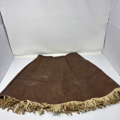 Vintage 1970’s Pioneer Wear Women’s Leather Skirt Western Cowgirl