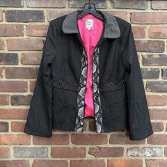 Vtg Nanette Lepore | Blazer Sz 8 -22.5” Long / 34 Chest -jacket -Cheapchicplus