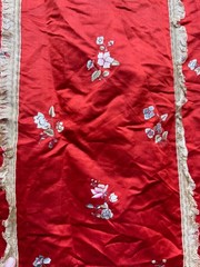 Vintage Gorgeous Chinese Silk Embroidered Apron Skirt 94×70 Cm