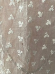 Antique White Pink Shawl