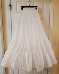 VTG Mary’s White Layered Underslip Crinoline Bridal Victorian Petitcoat Size 10