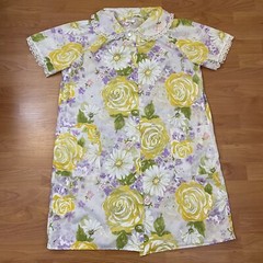 Vintage Allover Floral Print 60s 70s House Coat Women’s 38