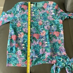 VTG Diane Freis 100% Silk Set of 2 Top & Skirt Vibrant Multicolor Beads Sequins