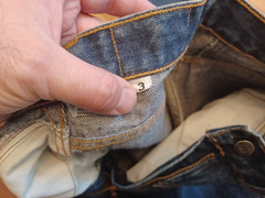 Vintage 1970s / 80s FAST brand denim Jeans SIZE 3, 22in waist, tapered leg