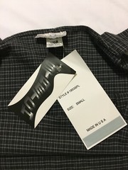 Vintage Womens Gray Plaid Size Small Stretch Bodycon Jumper Dress NOS NWT