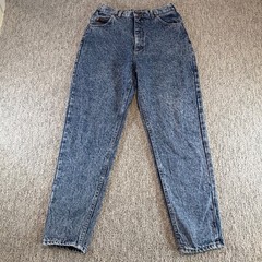 Lee Riders Jeans Women 30 Blue Acid Wash High Waisted Tapered Leg Vintage 90s