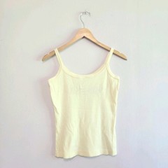Vintage 70s/80s Crazy Shirts 100% Cotton Ivory Hawaii Rainbow Tank Top Womens XS