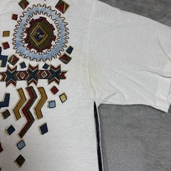 Vintage Aztec Shirt Womens Large Tribal Southwest Retro 80s 90s Native American