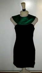Raul Blanco Dress Black Green Fuschia Red Evenings/Cocktail Sz 4 FABULOUS VNTGE