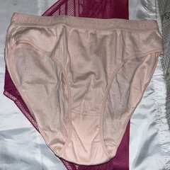 Vtg Carolina Herrera XL Hi-Cut Combed Cotton Bikini Briefs & VS Panties