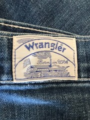 Wrangler Jeans Junior 11 Vintage 70s Born In USA Tag No Fault Jeans sz 26×31