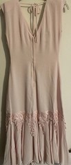 Casadei Women’s Drop Waist Dress Baby Pink Size 6 Lace Sleeveless 90’s 1990 Cute