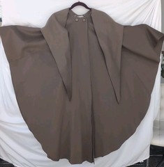 Vintage Forstmann Fabrics Hood Cape Coat One Size Fits Most Vintage Heavy Cloak