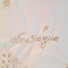 Vtg Handmade Ivory Nightgown M L Embroidered Nicaragua Cottagecore Loose Fit See