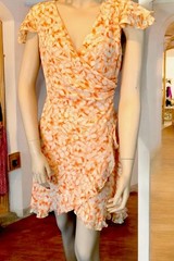 COLDWATER CREEK Vtg.Women’s Tropical Floral 100% Silk Sleeveless Dress Size P14