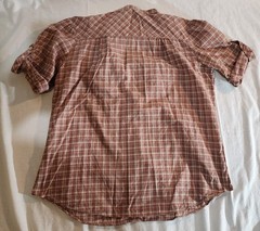 Rose Best Quality Womens Western Henley Checkered Blouse size 38 Retro Vintage
