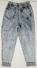 Rio by Stephen Mardon VTG High Waist Mom Jeans 28X28 Tapered Striped Leg Blue