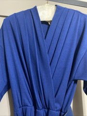 Vintage 80’s EJM Dress Blue With Belt Size 10P