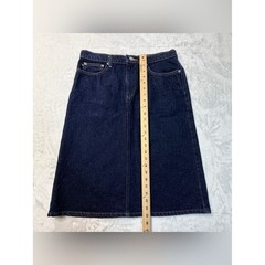 Vintage Ralph Lauren dark Blue Denim A line Skirt. Preppy, Old Money,