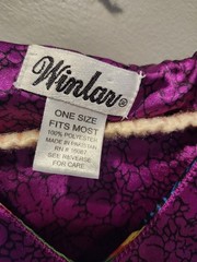 Vintage Winlar Kaftan Caftan Purple Silky Beach Lounge Dress Mumu