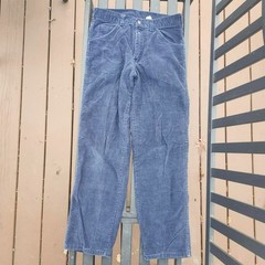 Vintage Wrangler Branders Corduroy Pants Womens 30×28 Blue Straight Leg 90s