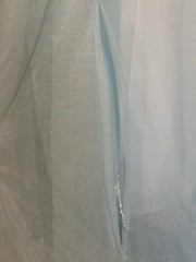 Eye Ful by the Flaums Vintage Nylon Chiffon Robe Turquoise sz S Lingerie Lace S