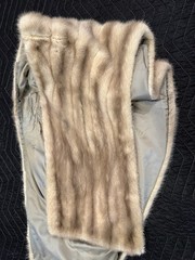 Vintage Pastel/Blonde Mink Stole Old Hollywood Fur Coat Wrap Wedding Bridal Gala