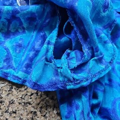 Vtg 60s Hawaiian Laguna Original 2pc Crop Top & Palazzo Pants Set Lite Barkcloth