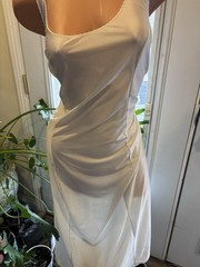 VTG SILKY SATIN SHINY NYLON SPANDEX FULL 80S NIGHTGOWN SCARCE