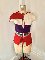 Vintage 1970 s Giorgio Sant’Angelo Knit Twin Set with Belt and Fringe