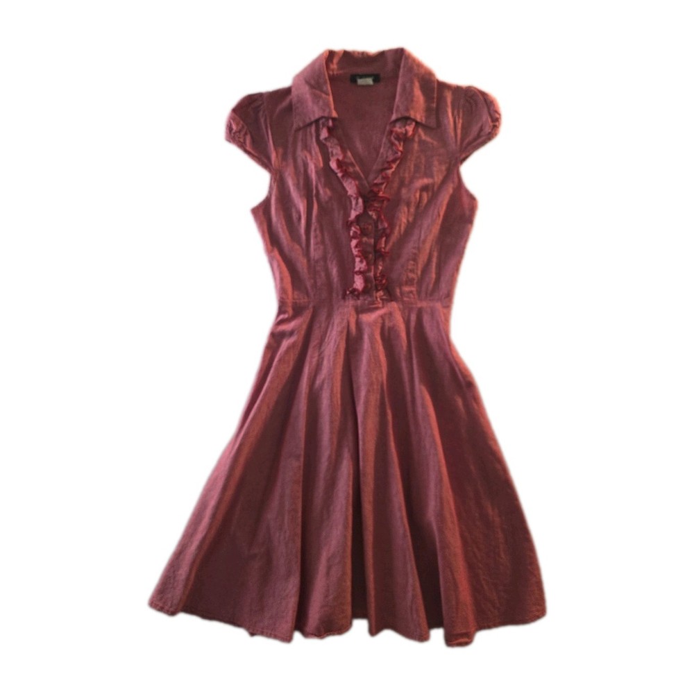 Vintage Red O Sher Midi Dress – Size S