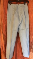 Vintage Blue Leisure Suit Womens Jacket Pants 60s 70s Frank Lee Sz Small / Med