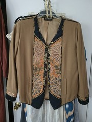 VINTAGE RARE KANEKO LOS ANGELES HAND MADE JACKET KIMONO EMBROIDERED M-L