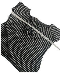 Hell Bunny Black White Striped Hannah Top 1950s Vintage Retro Rockabilly Style