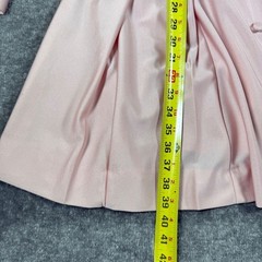 Vintage Alfred Werber Dress Pink Long Sleeve Button Front Scarf Belted 70s Mod