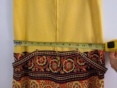 Vintage Gayle Gibson linen dress size small (0-4) yellow