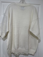 Vtg Venezia Sportswear Off White Women’s Sweater One Sz Fits All Oversized