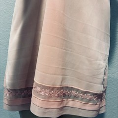 Vtg Luxite Kayser Apricot Orange Dress Nylon Chiffon Slip 34