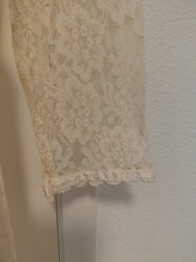 Gunne Sax Vintage 1970’s Cream Lace Wedding Dress Maxi Prarie Western Size 13