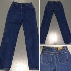 Vintage Lee Jeans High Waist Made In USA 8 Med 26 1/2” Waist Lee Riders 80s 90s