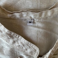 Vintage White Mandarin Collar Brocade Tank