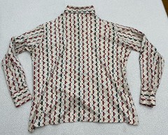 Vintage 70s Cape Cod Mate Blouse Women’s Large Polyester B55 USA