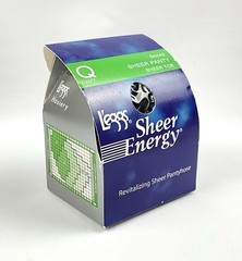 Vintage 2005 L’eggs Sheer Energy Pantyhose NIB Size Q Black Navy Blue Womens