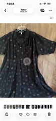 Womens black XL Vintage dress 3/4 sleeve S.L.fashions RN 67560 USA