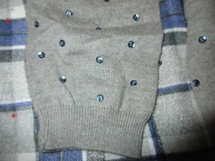 Vintage Womens Joseph A Grey Sequin Cardigan Sweater – NWT Medium