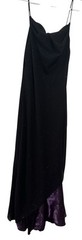 Vintage 90s Onyx Nite Maxi Prom Dress Sz 10 Black Purple Sparkle Goth