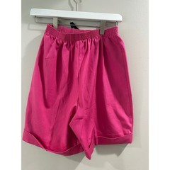 Vintage Jantzen Pink Deadstock Elastic retro Waist Cuffed Shorts Size 10