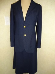 Vintage 1970s 1980s Womens J.G. Hook Blue Skirt Suit Set 14 S M Jacket USA