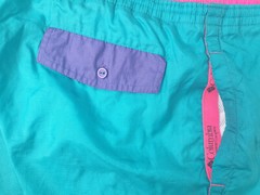 Columia Gloss Nylon Shorts M Running Running Swim Shorts Vintage Retro Gym